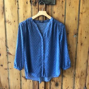 NYDJ Floral Blouse Long-Sleeve